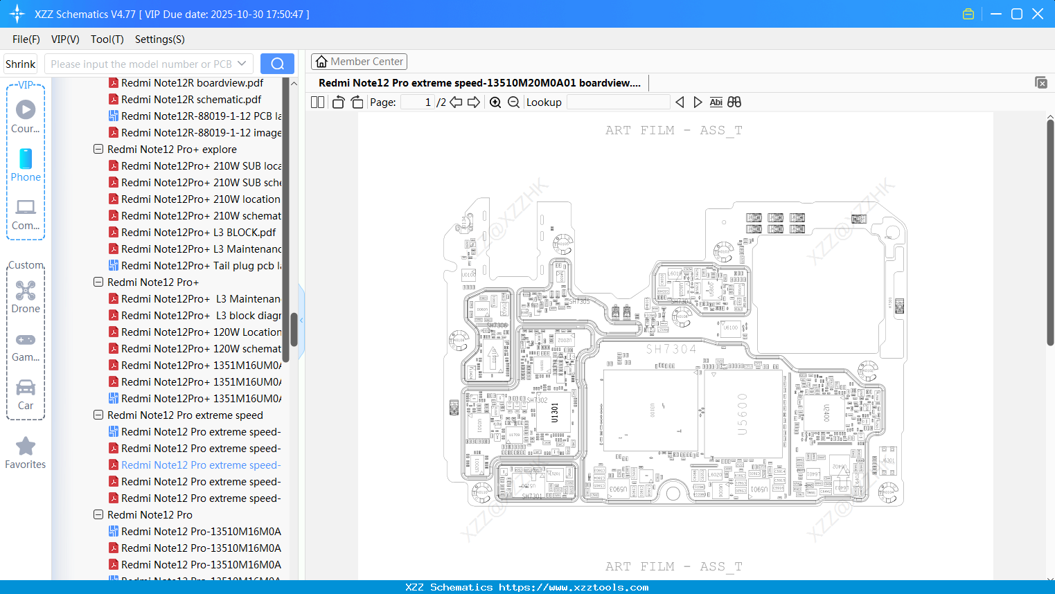 Xiaomi Redmi Note12 Pro Extreme Speed-13510M20M0A01 Boardview